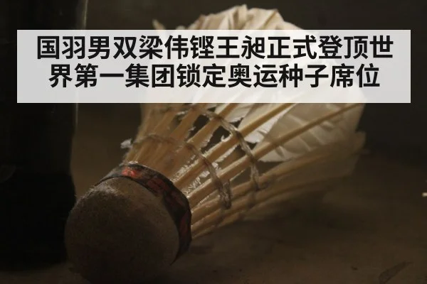 国羽男双梁伟铿王昶正式登顶世界第一集团锁定奥运种子席位